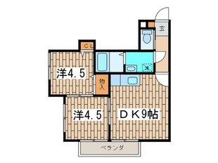 由比ガ浜コ－トハウスの物件間取画像